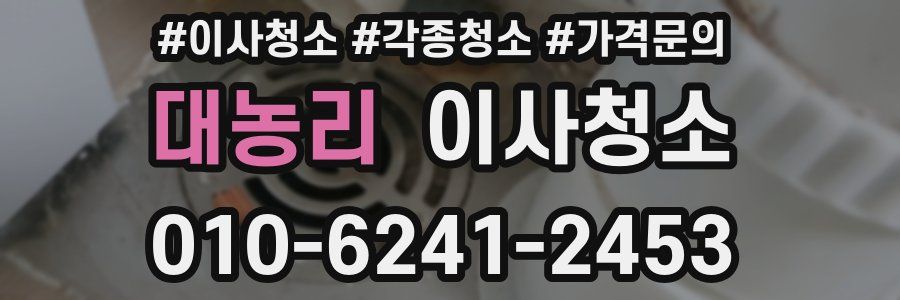 대농리 이사청소