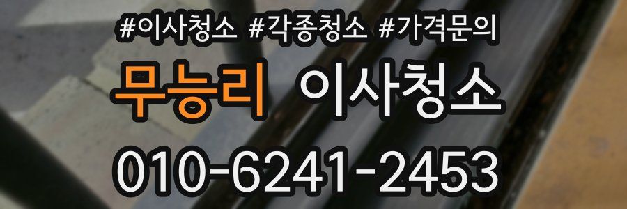 무능리 이사청소