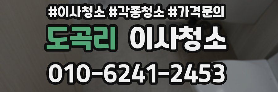 도곡리 이사청소