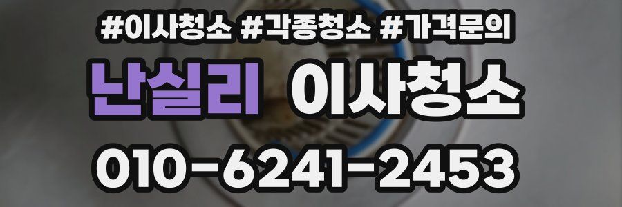 난실리 이사청소