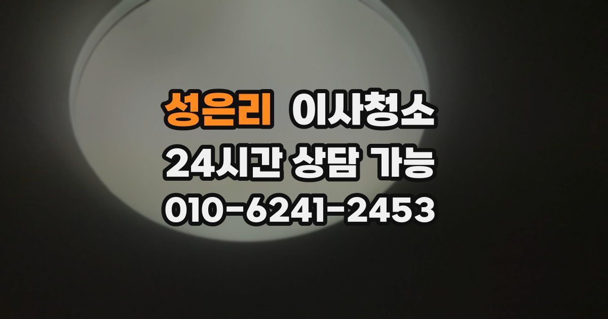 성은리 입주청소