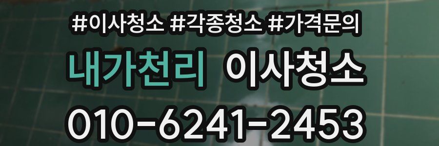 내가천리 이사청소