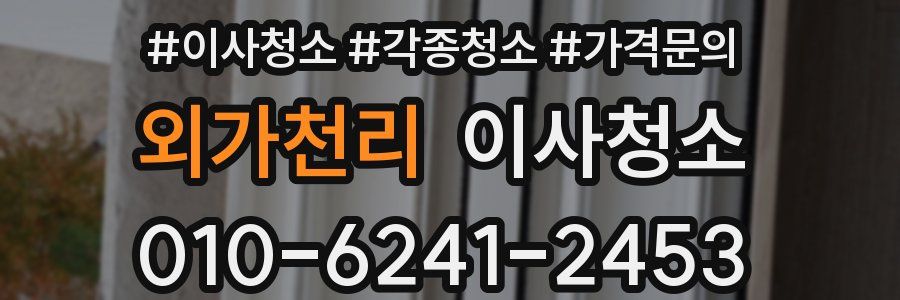 외가천리 이사청소
