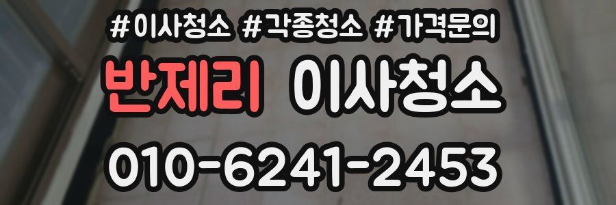 반제리 이사청소