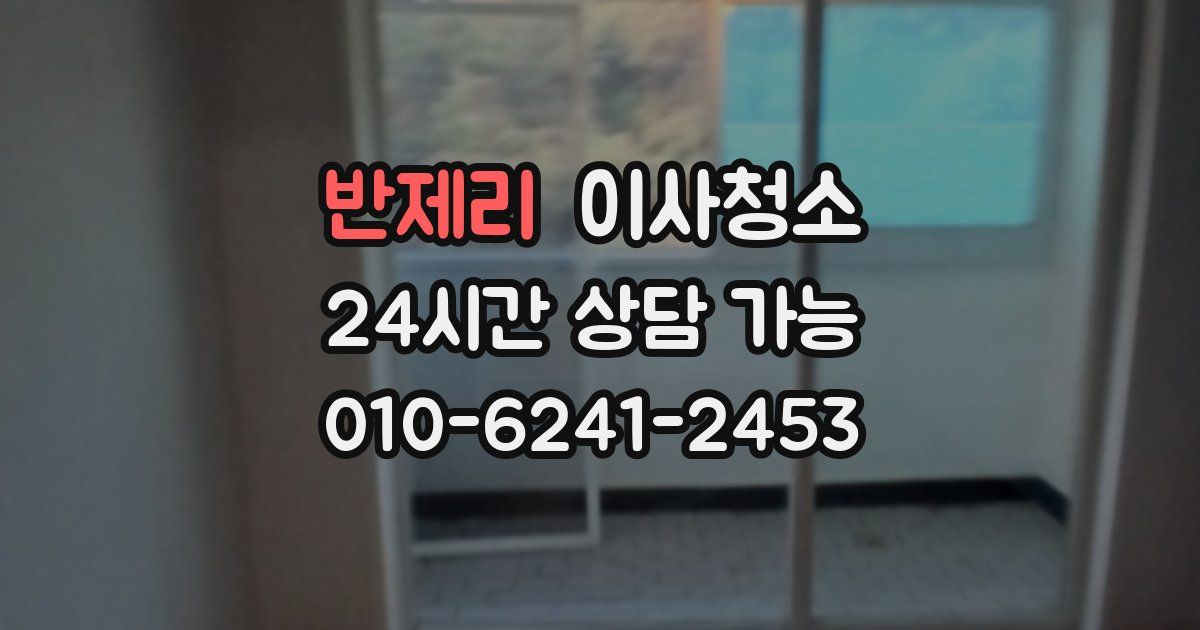 반제리 입주청소