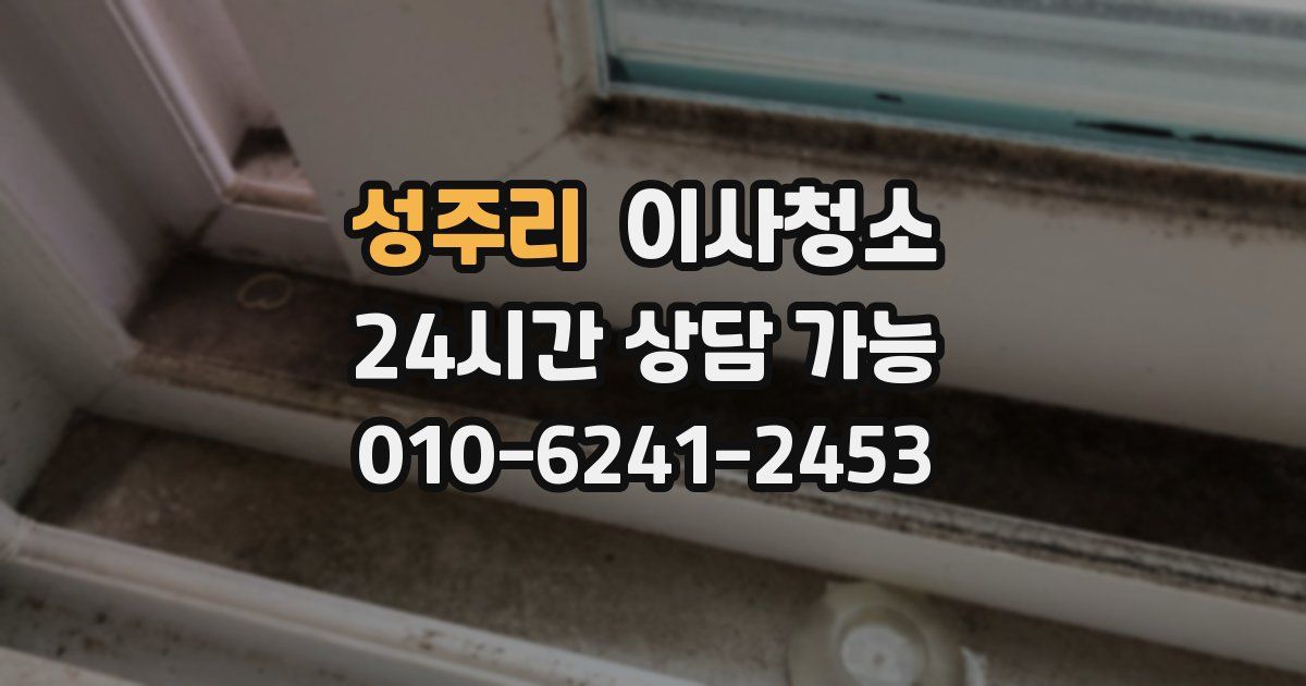 성주리 입주청소