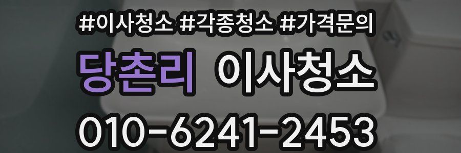 당촌리 이사청소