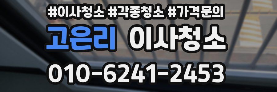 고은리 이사청소