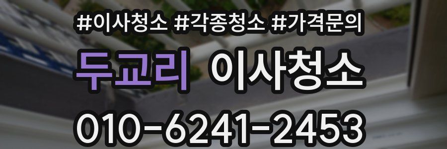 두교리 이사청소