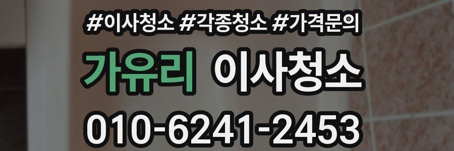 가유리 이사청소