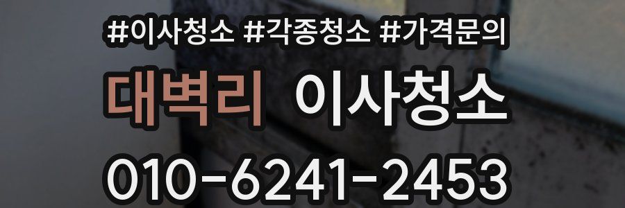 대벽리 이사청소