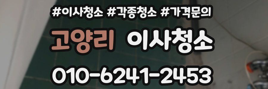 고양리 이사청소