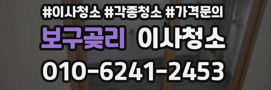 보구곶리 이사청소