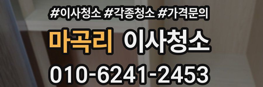 마곡리 이사청소