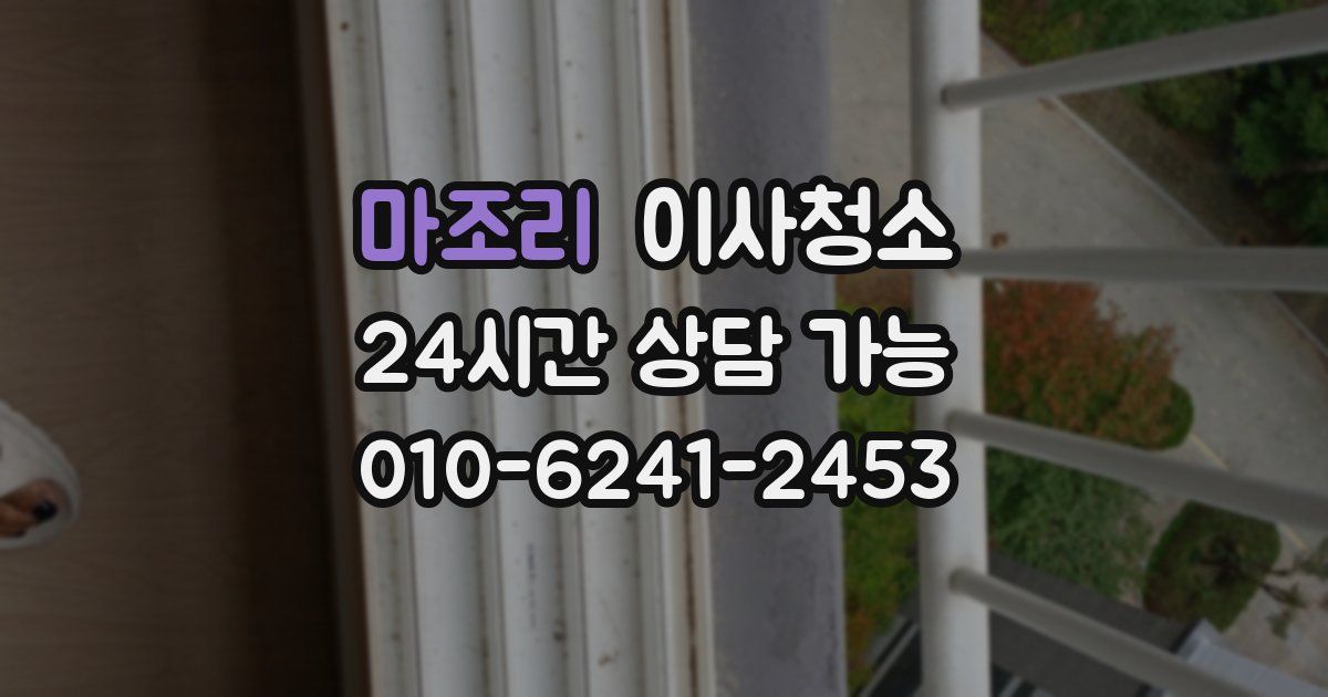 마조리 입주청소