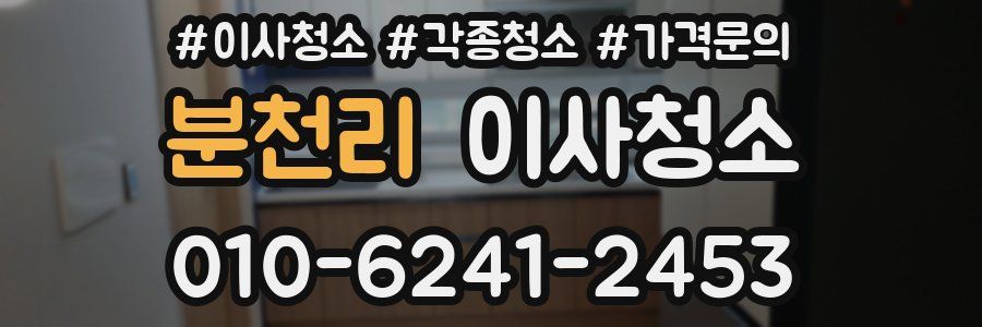 분천리 이사청소