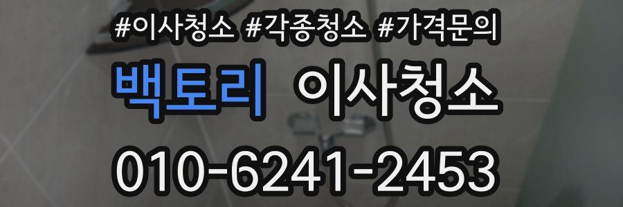 백토리 이사청소