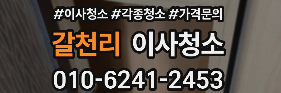 갈천리 이사청소