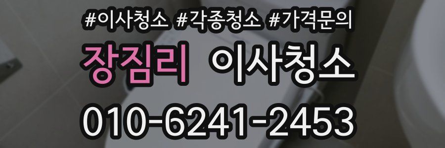 장짐리 이사청소