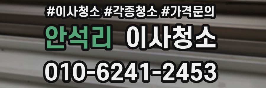 안석리 이사청소