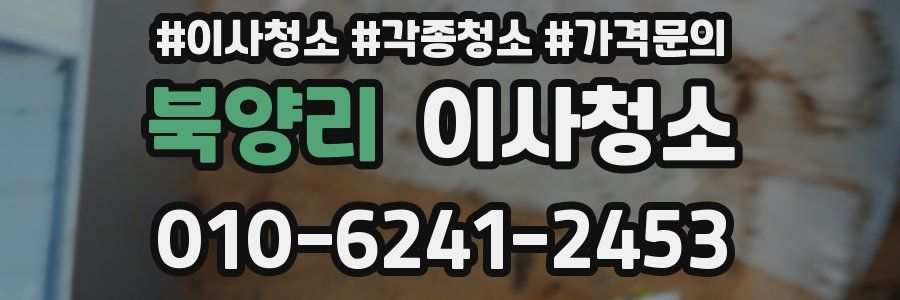 북양리 이사청소