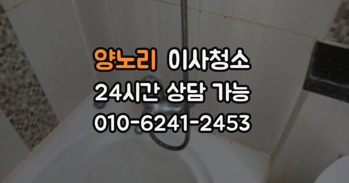 양노리 입주청소