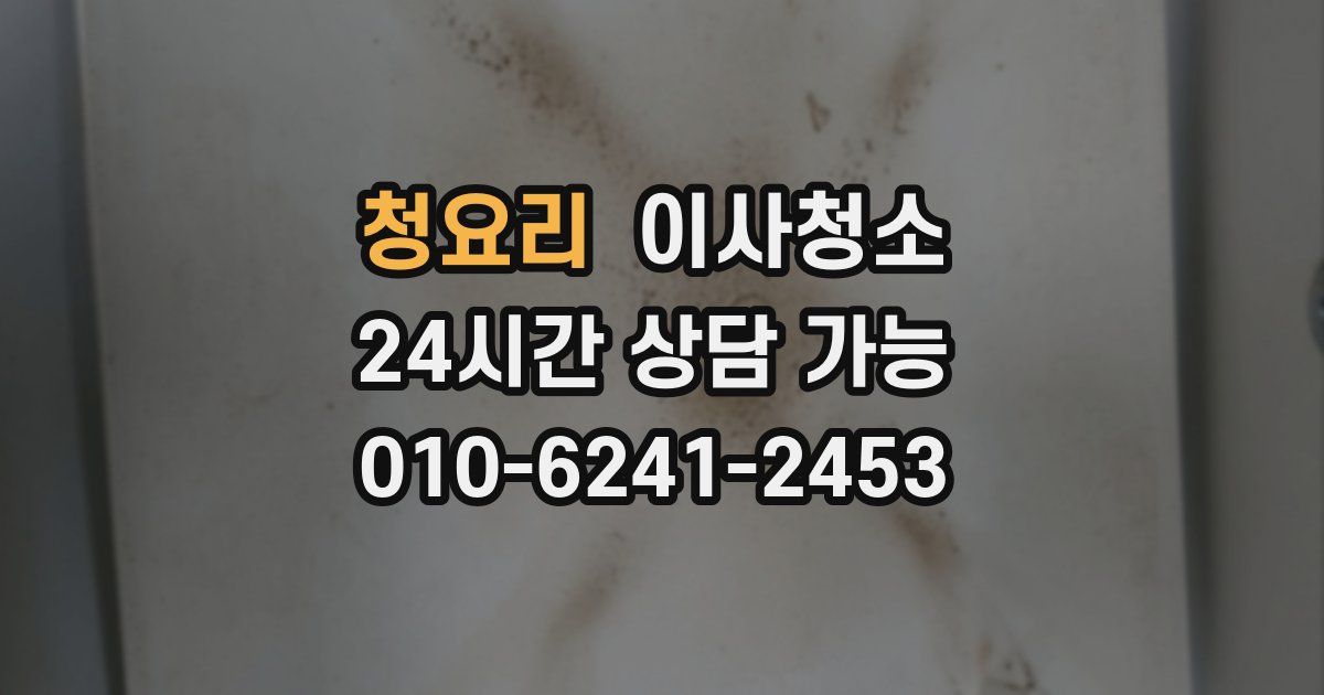 청요리 입주청소