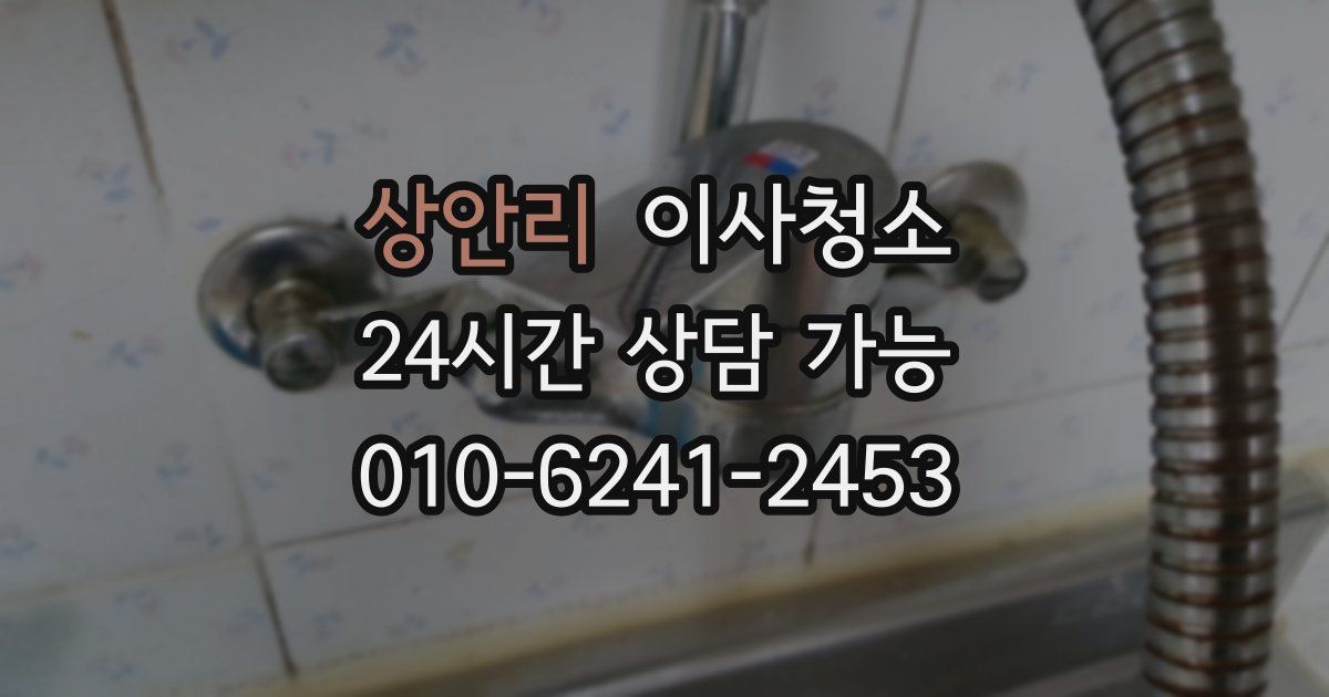 상안리 입주청소