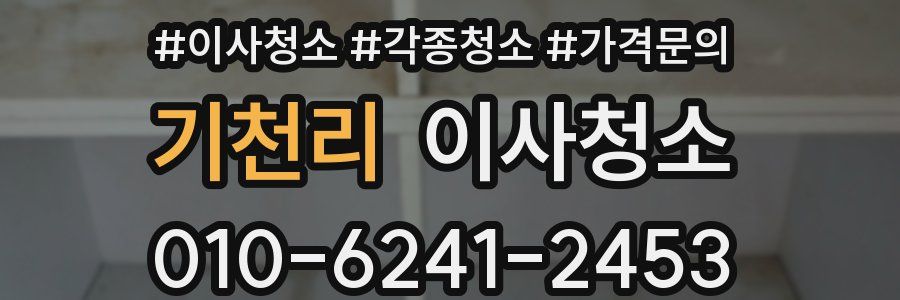 기천리 이사청소