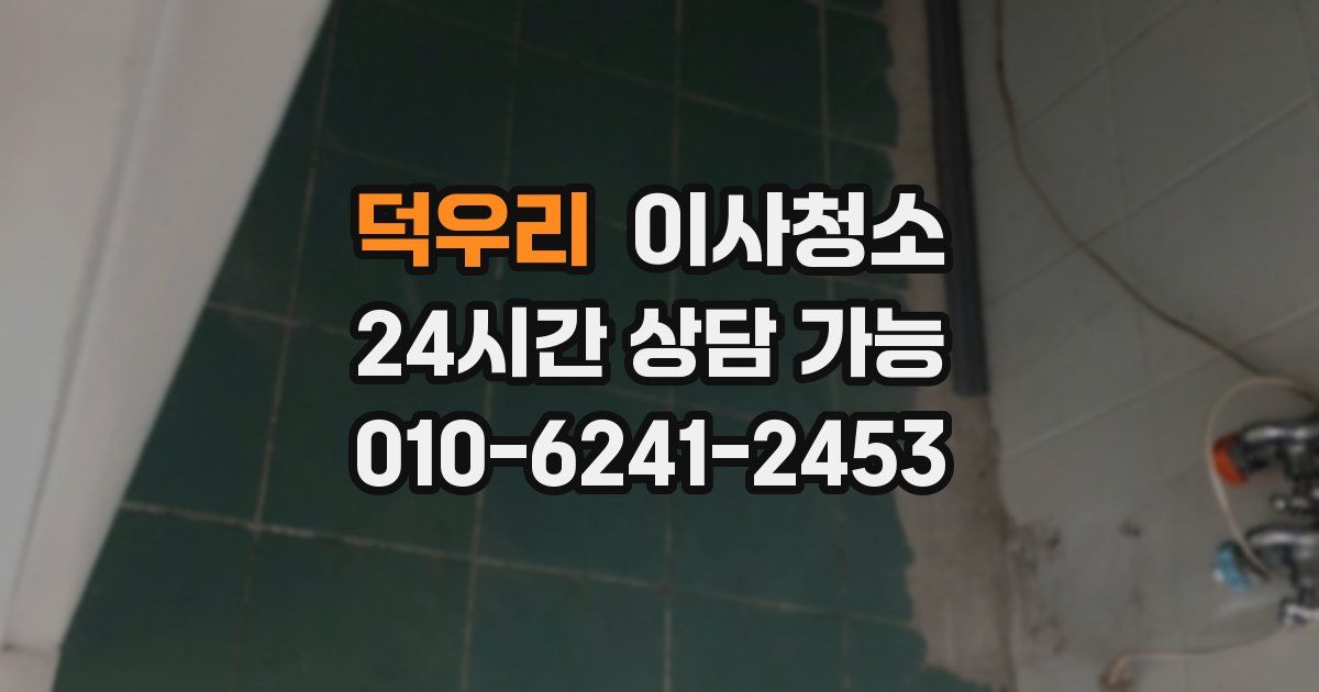 덕우리 입주청소