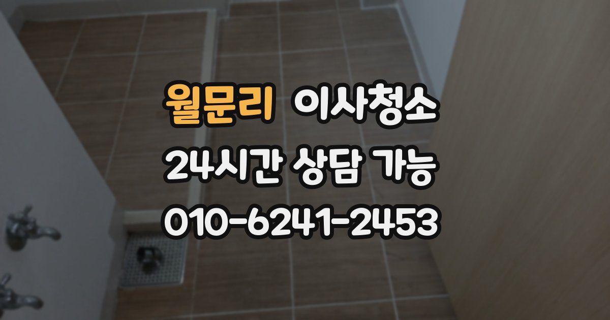 월문리 입주청소