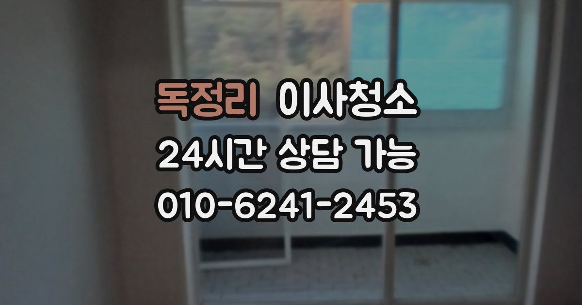 독정리 입주청소