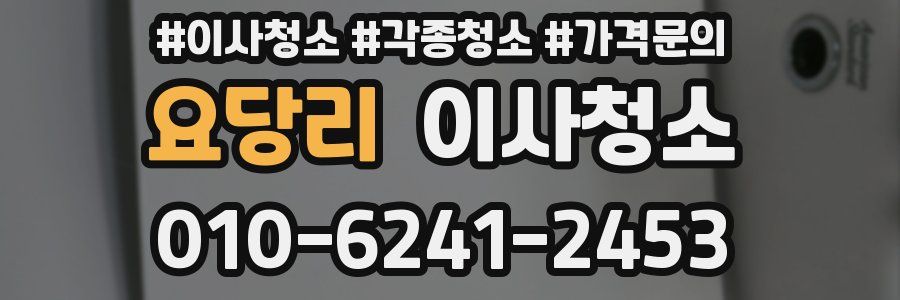 요당리 이사청소