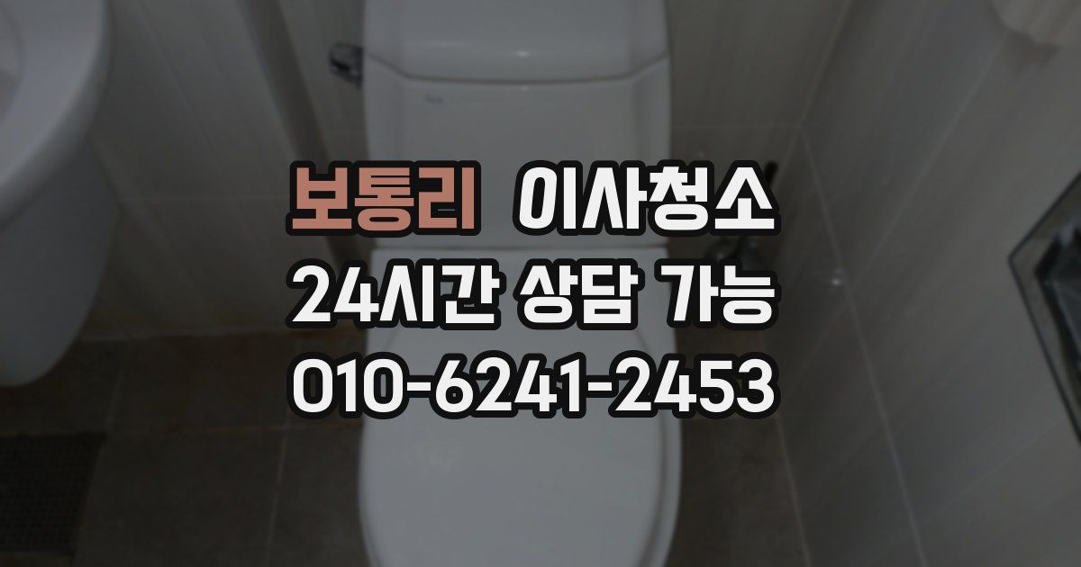 보통리 입주청소
