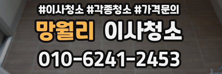 망월리 이사청소