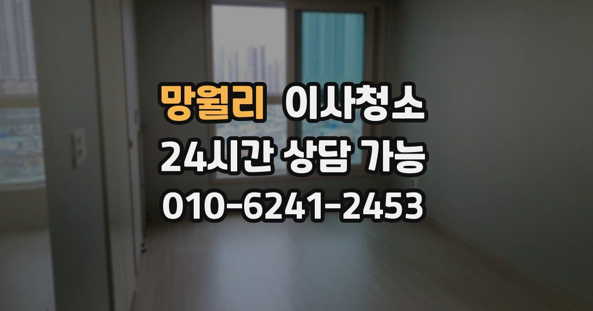 망월리 입주청소