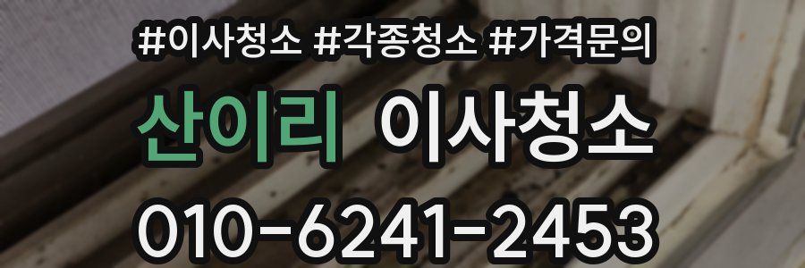 산이리 이사청소