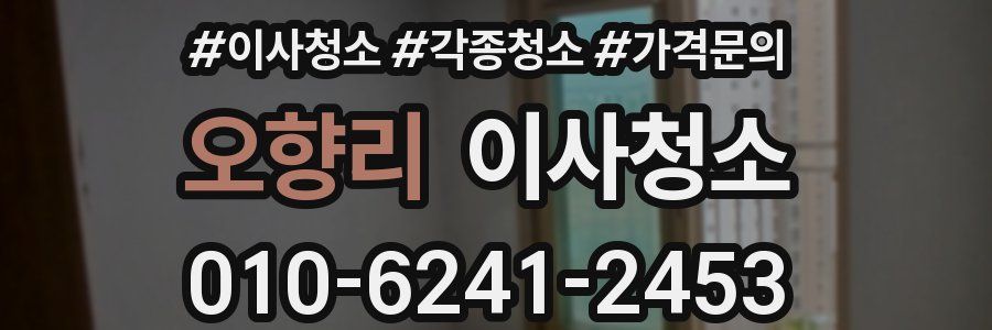 오향리 이사청소