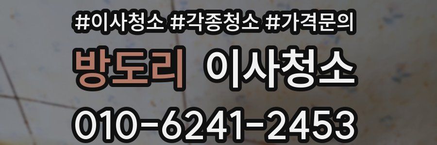 방도리 이사청소