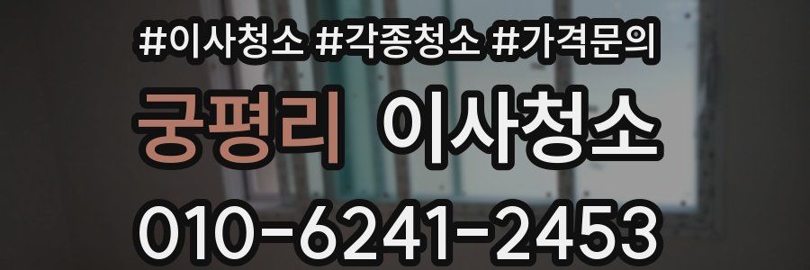 궁평리 이사청소