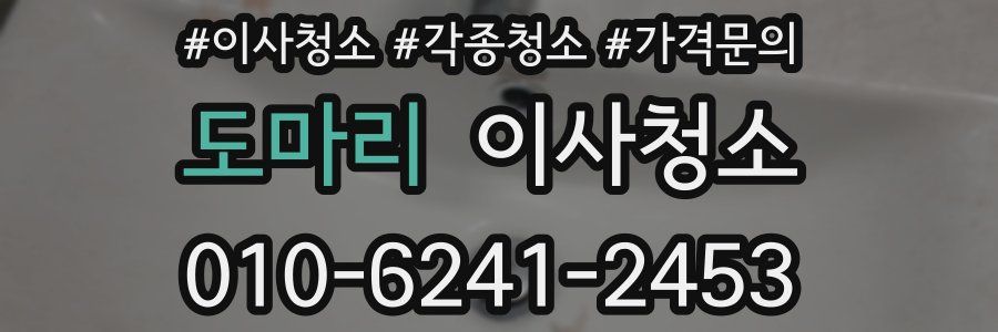 도마리 이사청소