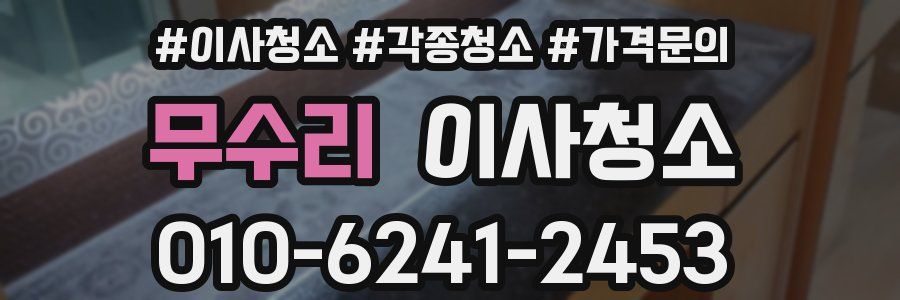 무수리 이사청소