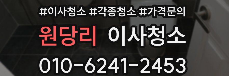 원당리 이사청소