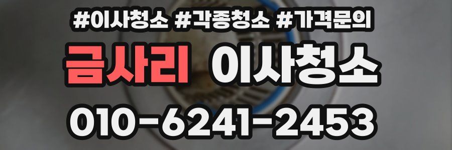 금사리 이사청소