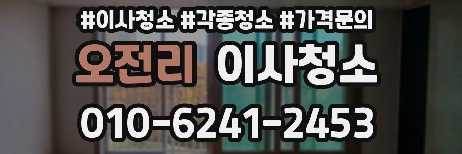 오전리 이사청소