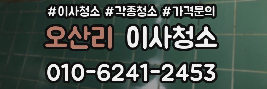 오산리 이사청소