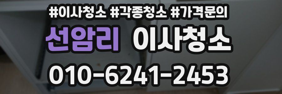 선암리 이사청소