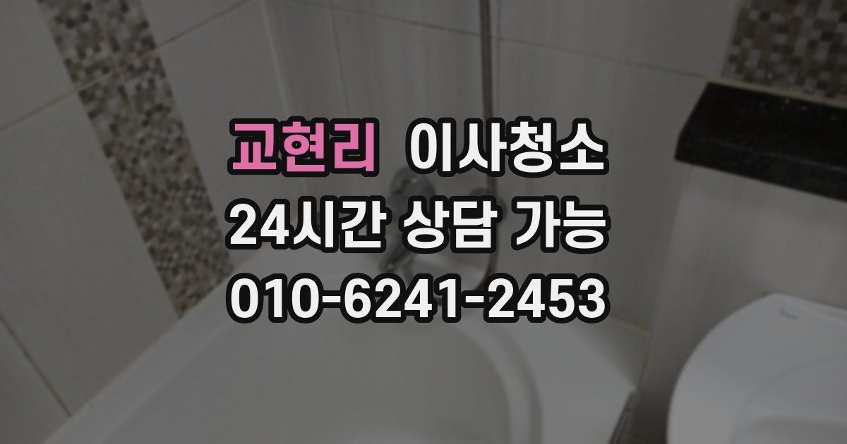 교현리 입주청소