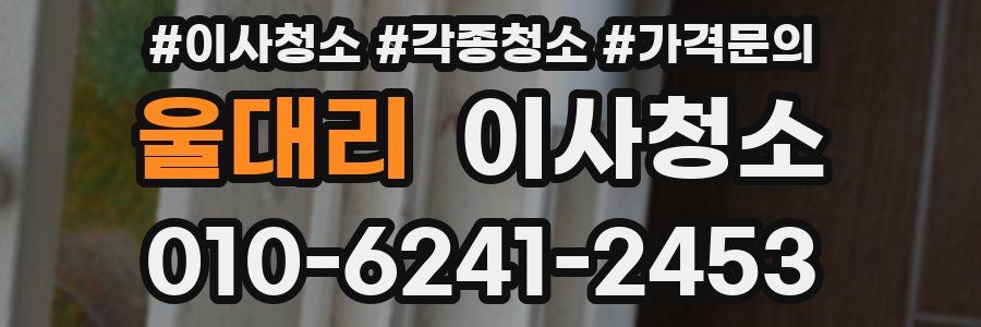 울대리 이사청소