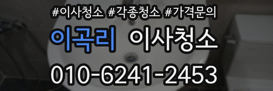 이곡리 이사청소